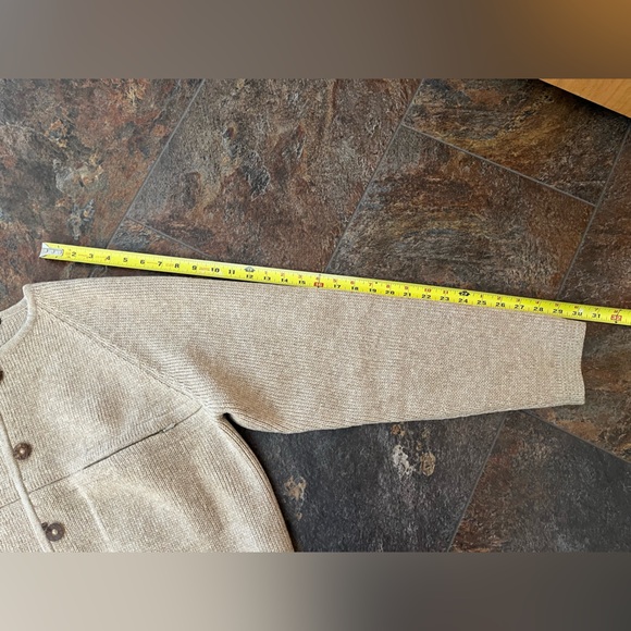 Men’s Meister knit Hagermeister Lert tan 100% new wool button cardigan. XL - Picture 12 of 14
